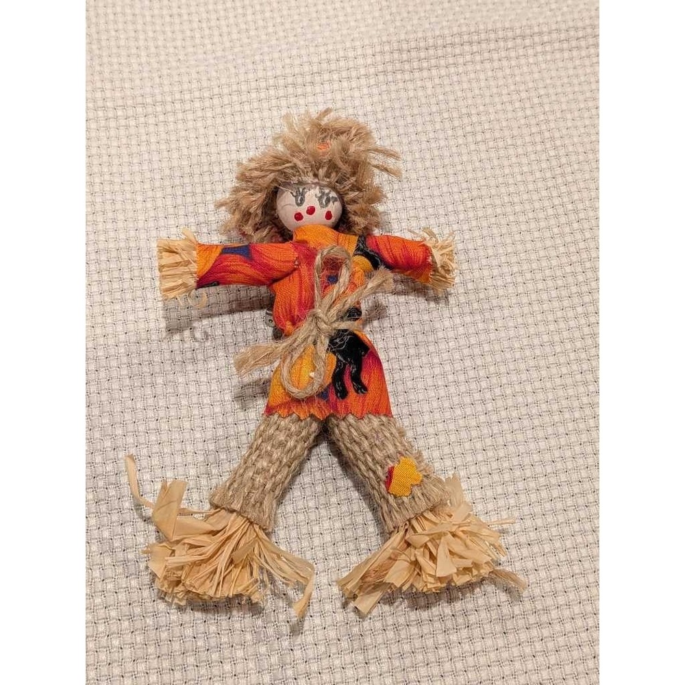 Handmade‎ Scarecrow Doll Autumn Fall Harvest Decoration Figurine
